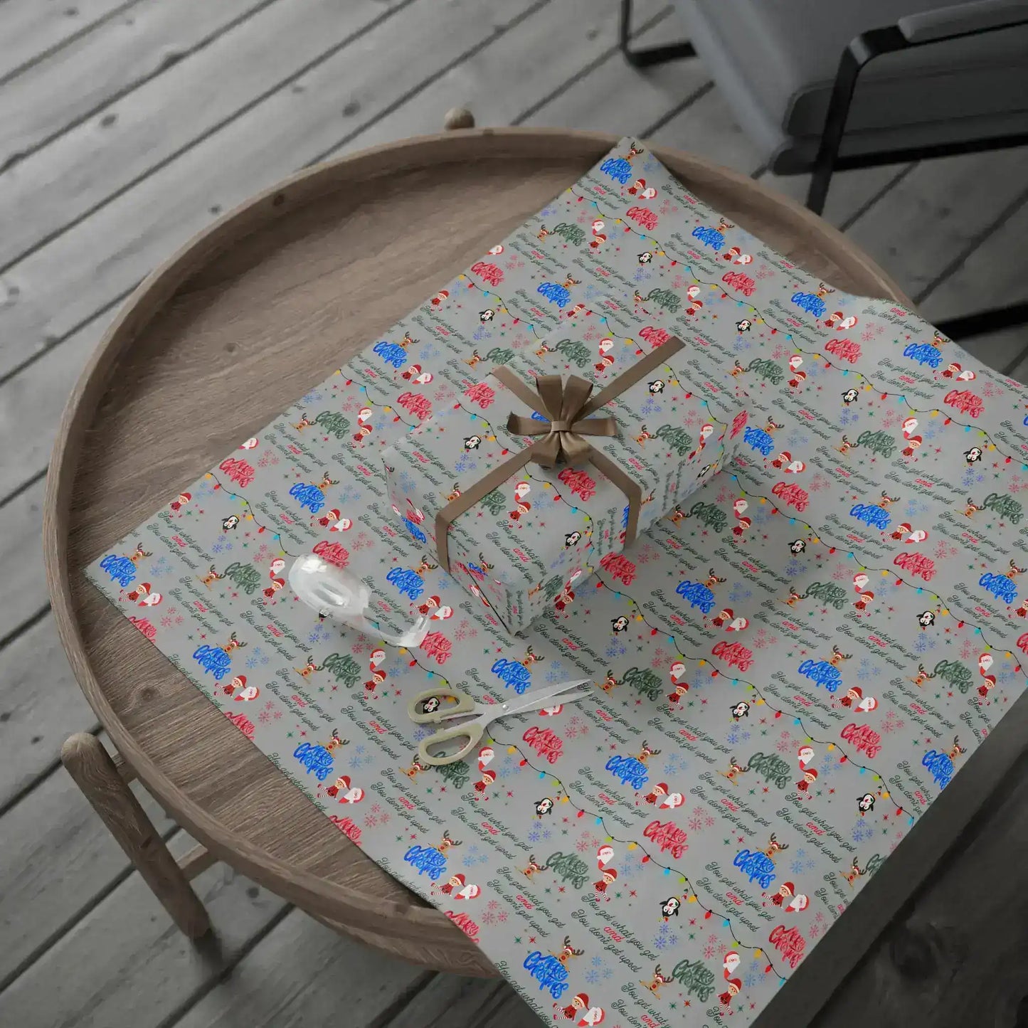 You Get What You Get Funny Christmas Wrapping Paper