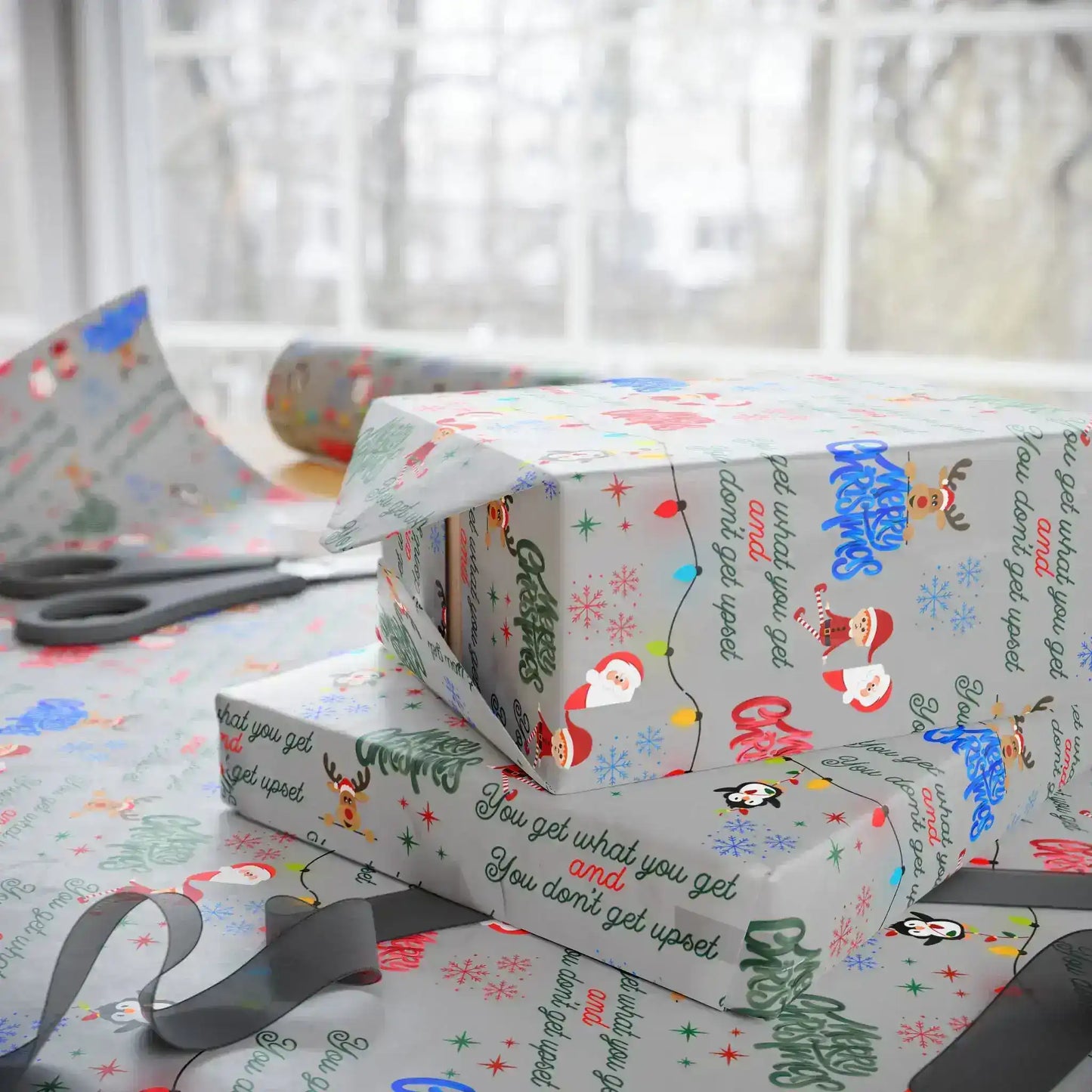 You Get What You Get Funny Christmas Wrapping Paper