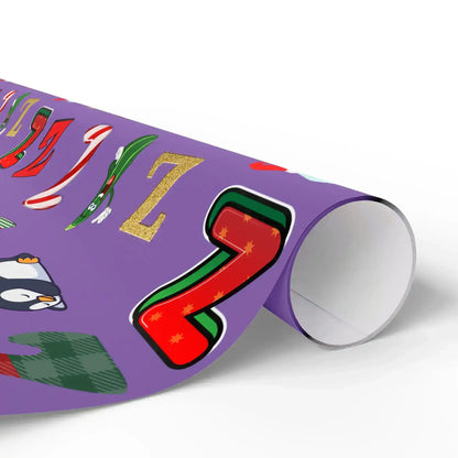 "Z" Zombie Santa Christmas Wrapping Paper – Alphabet Gift Swap Collection