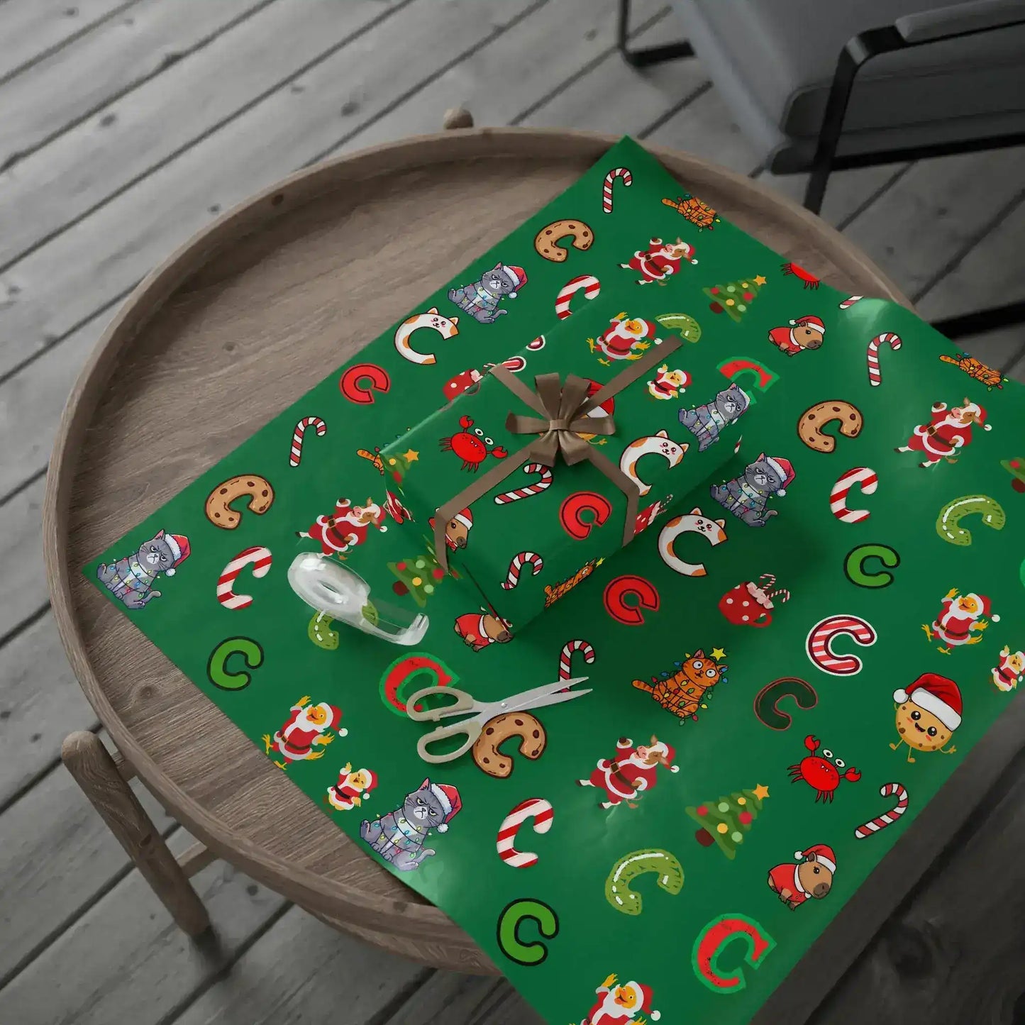 "C" Christmas Wrapping Paper – Alphabet Gift Swap Collection