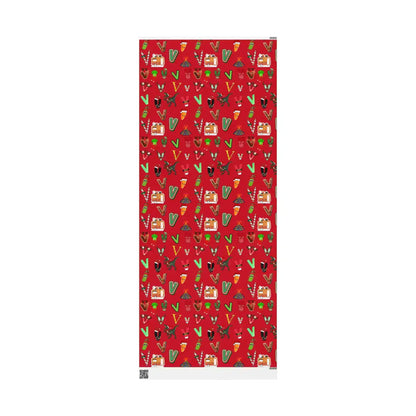 "V" Christmas Wrapping Paper – Alphabet Gift Swap Collection