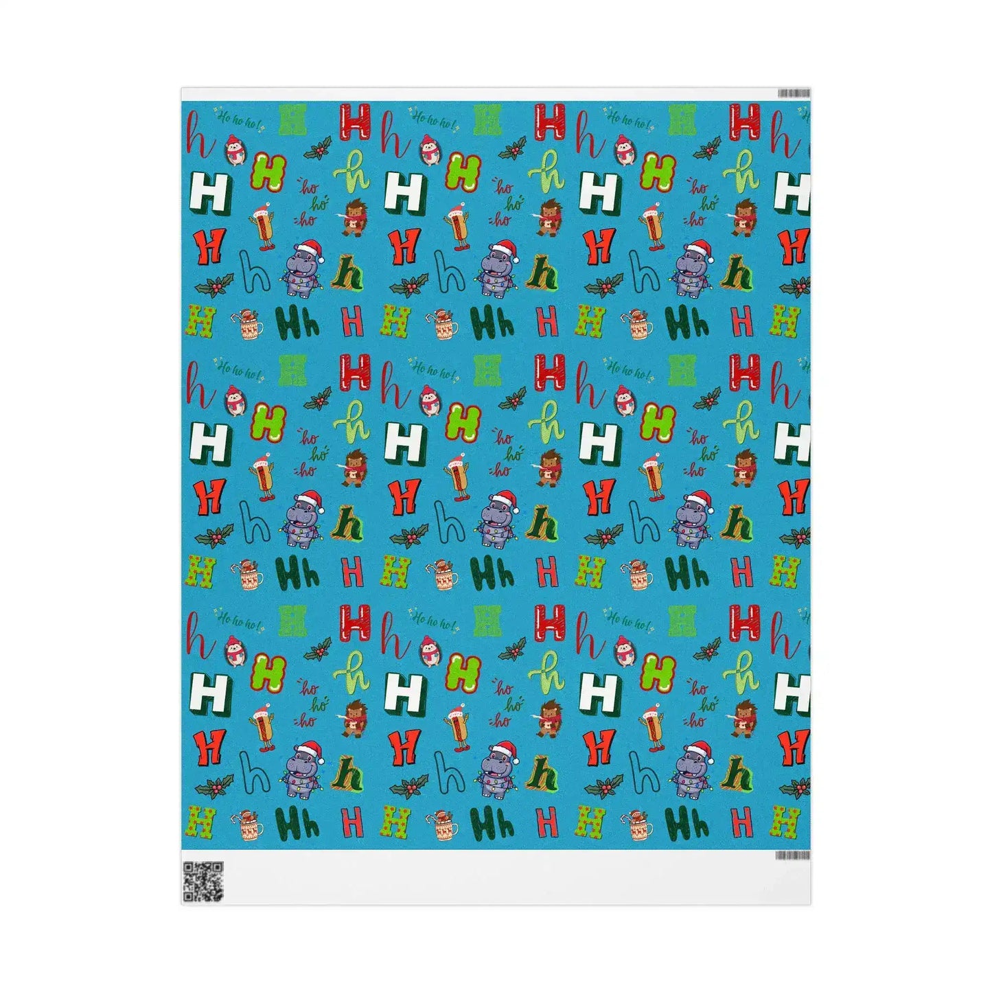 "H" Christmas Wrapping Paper – Alphabet Gift Swap Collection
