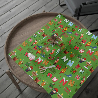 "N" Christmas Wrapping Paper – Alphabet Gift Swap Collection