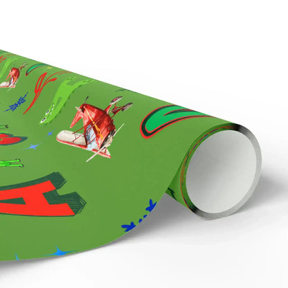 "A" Christmas Wrapping Paper – Alphabet Gift Swap Collection