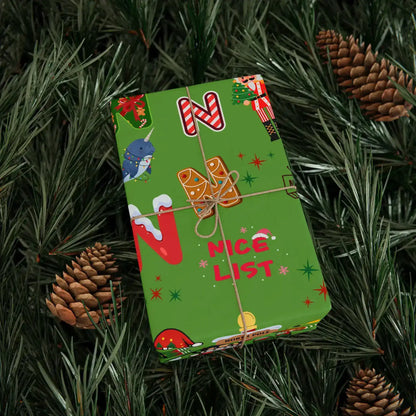 "N" Christmas Wrapping Paper – Alphabet Gift Swap Collection