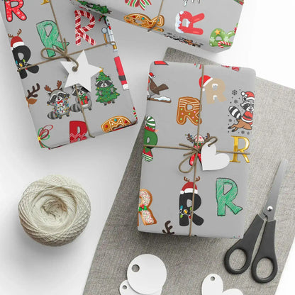 "R" Christmas Wrapping Paper – Alphabet Gift Swap Collection