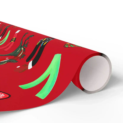 "V" Christmas Wrapping Paper – Alphabet Gift Swap Collection