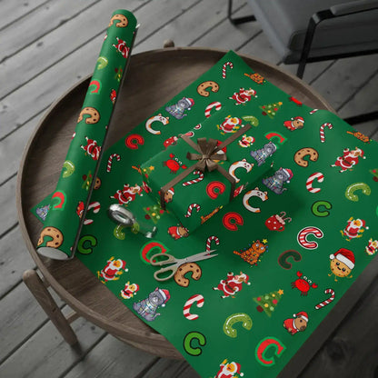 "C" Christmas Wrapping Paper – Alphabet Gift Swap Collection