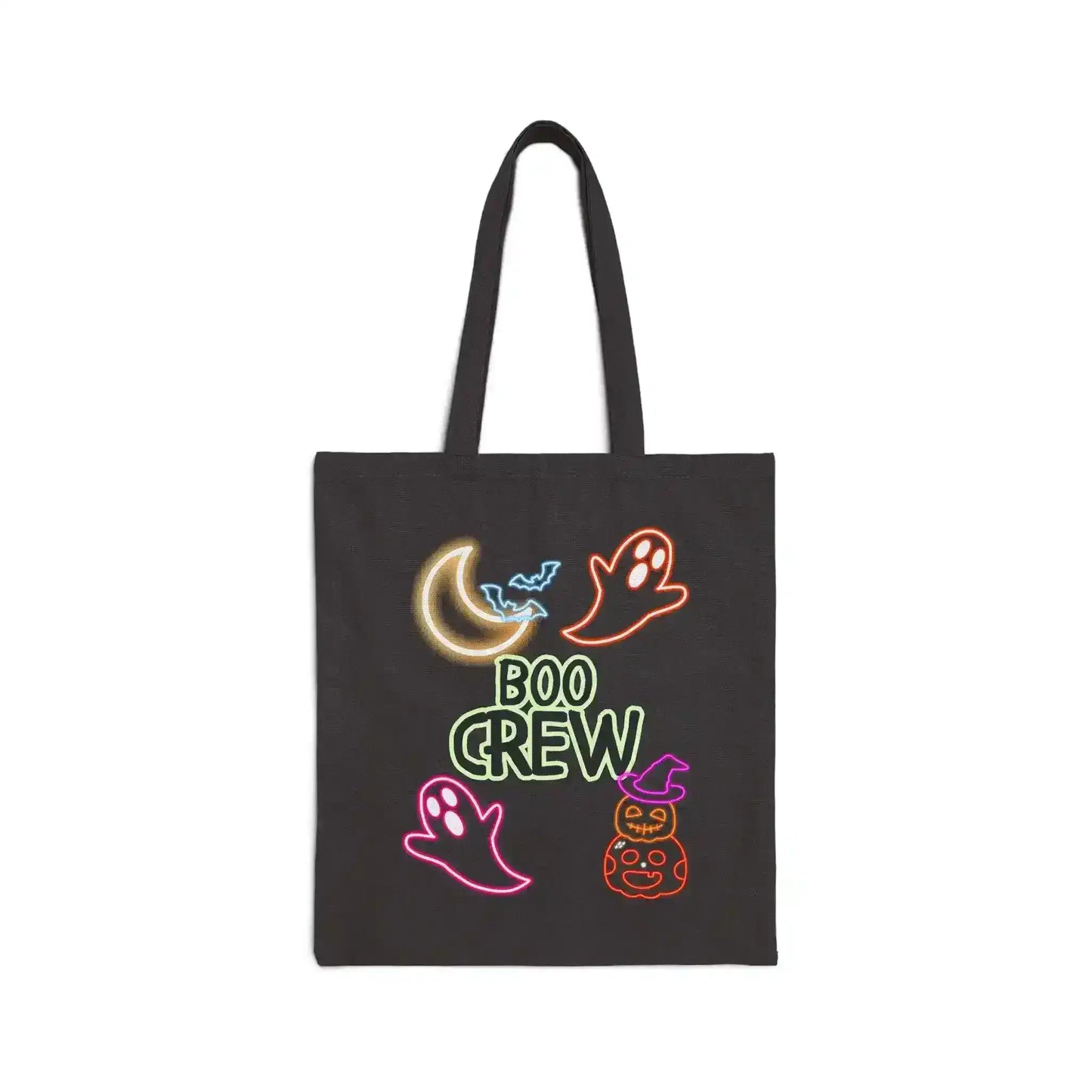 Boo Crew Neon Trick-or-Treat Bag – Cute Halloween Tote - Cady Creations
