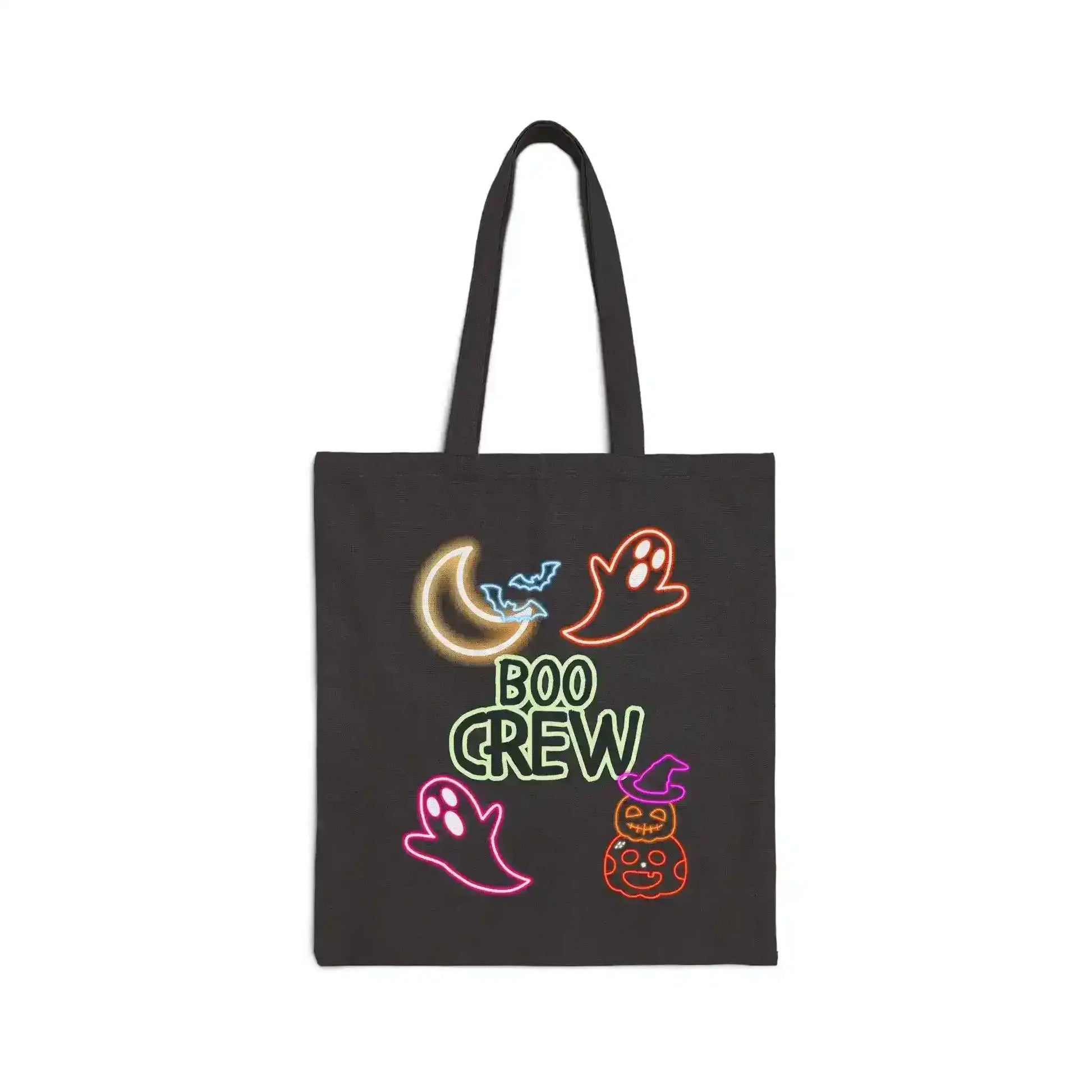 Boo Crew Neon Trick-or-Treat Bag – Cute Halloween Tote - Cady Creations