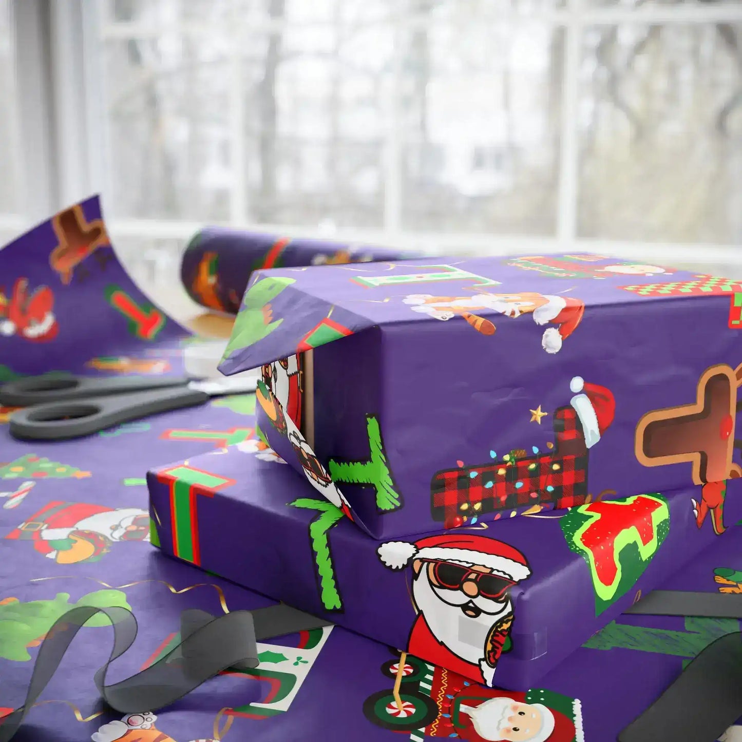 "T" Christmas Wrapping Paper – Alphabet Gift Swap Collection