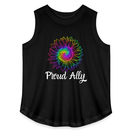 Proud Ally - Women's Curvy Tank - black