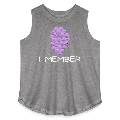 I Member - Women’s Curvy Tank - granite heather 