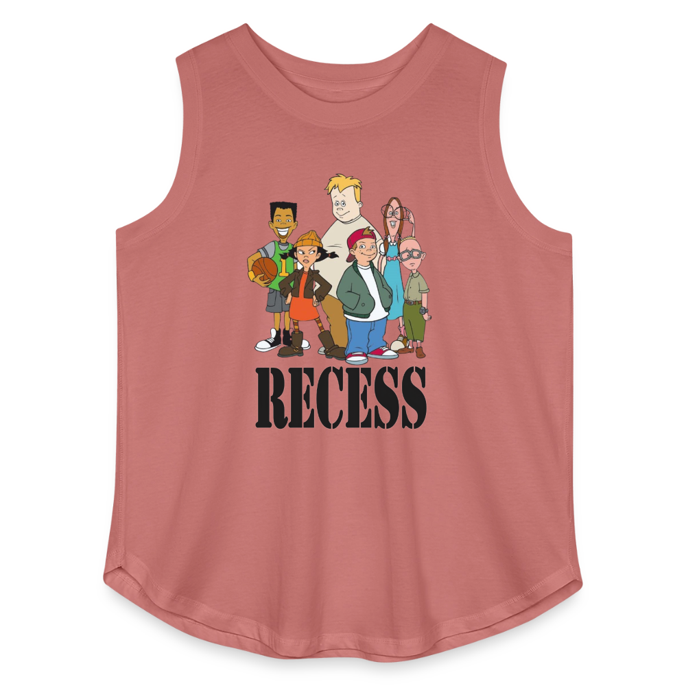 90s Recess Playground Crew - Women’s Curvy Tank - mauve