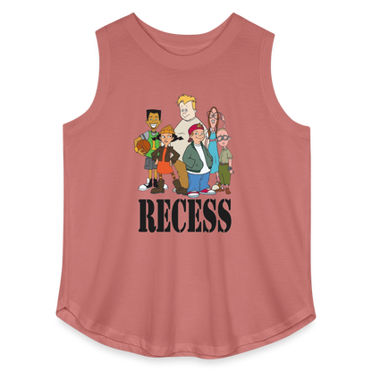 90s Recess Playground Crew - Women’s Curvy Tank - mauve