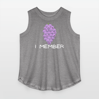 I Member - Women’s Curvy Tank - granite heather 