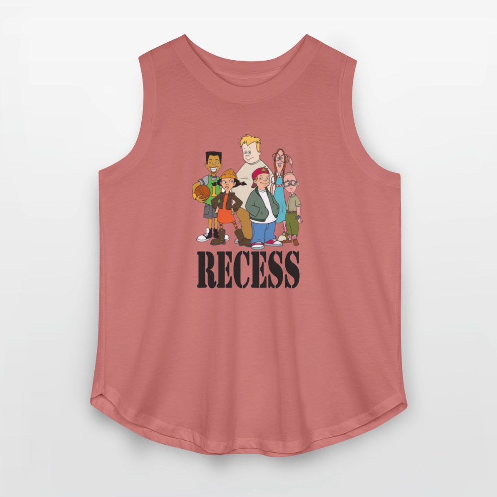 90s Recess Playground Crew - Women’s Curvy Tank - mauve