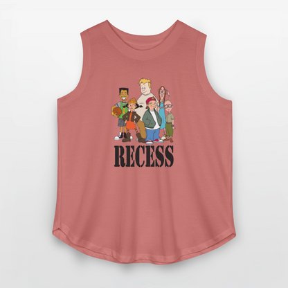 90s Recess Playground Crew - Women’s Curvy Tank - mauve