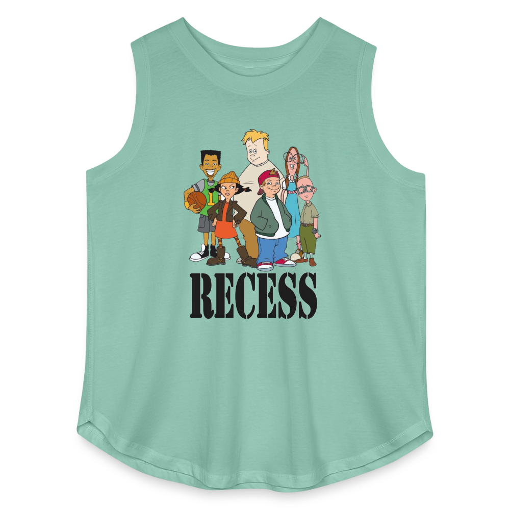 90s Recess Playground Crew - Women’s Curvy Tank - saltwater
