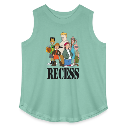 90s Recess Playground Crew - Women’s Curvy Tank - saltwater