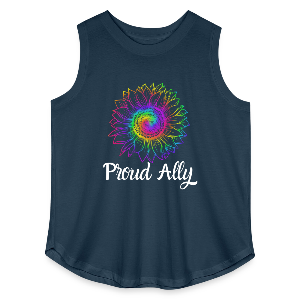 Proud Ally - Women's Curvy Tank - denim
