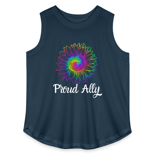 Proud Ally - Women's Curvy Tank - denim
