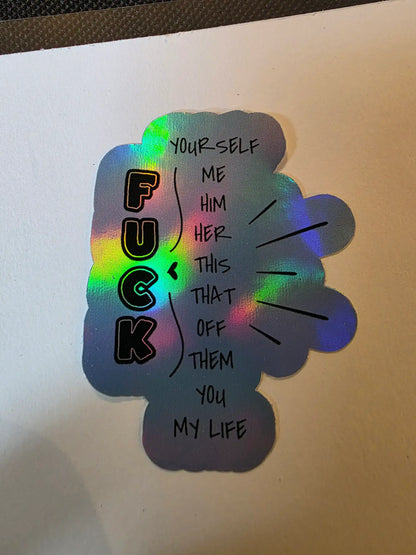 Pick your F*ck | Premium Vinyl Sticker