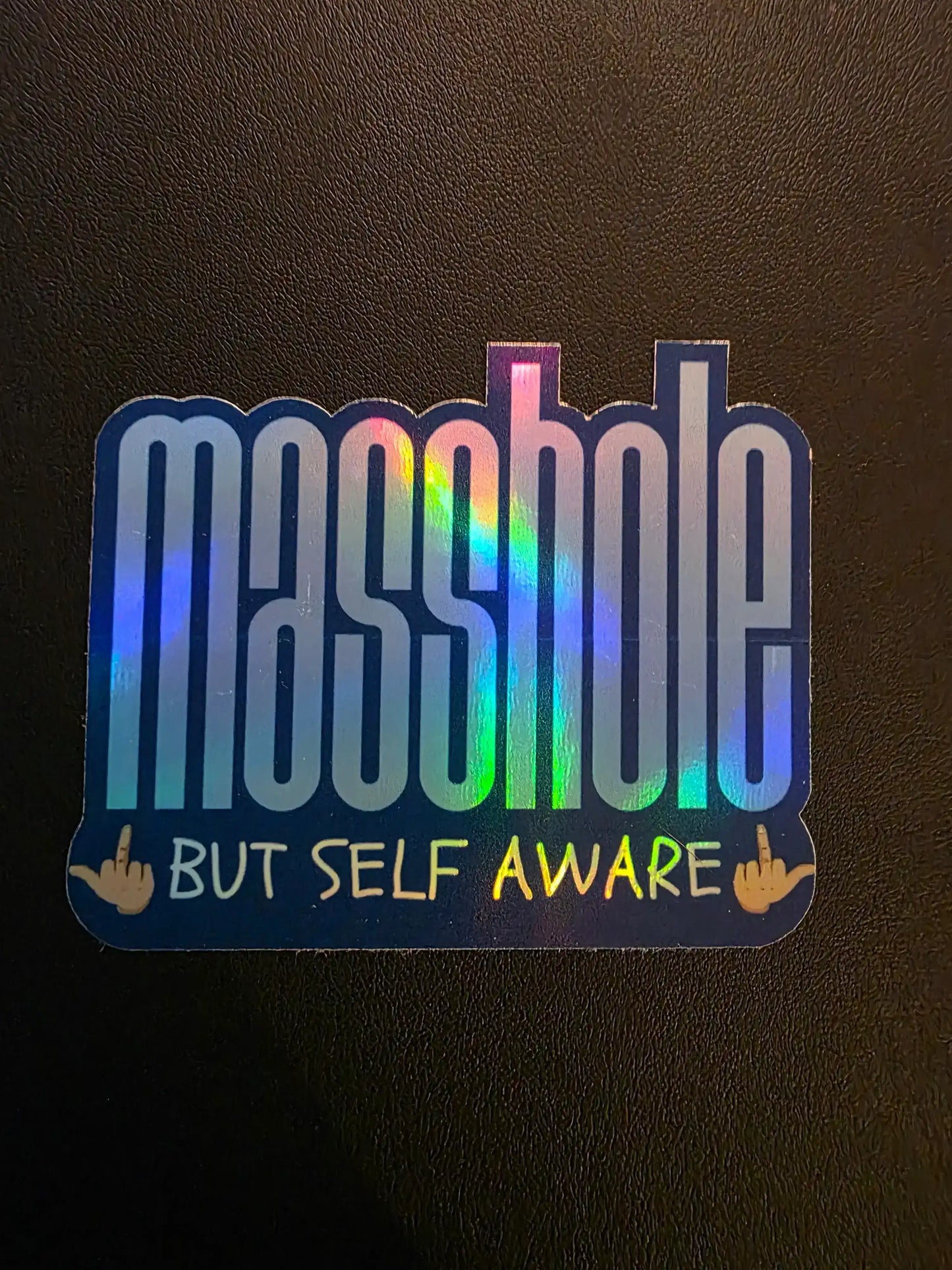 Masshole But Self Aware Vinyl Sticker | Funny Massachusetts Humor