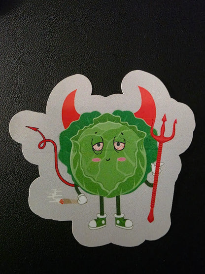 The Devil’s Lettuce | Premium Vinyl Sticker