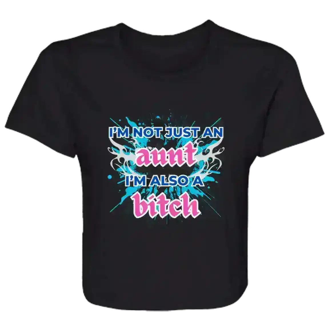 I'm Not Just An Aunt Sassy Family Flowy Crop Top - Cady Creations