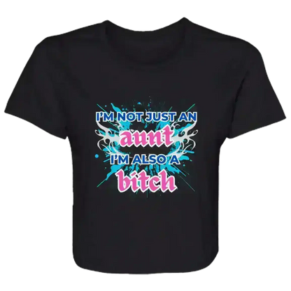 I'm Not Just An Aunt Sassy Family Flowy Crop Top - Cady Creations