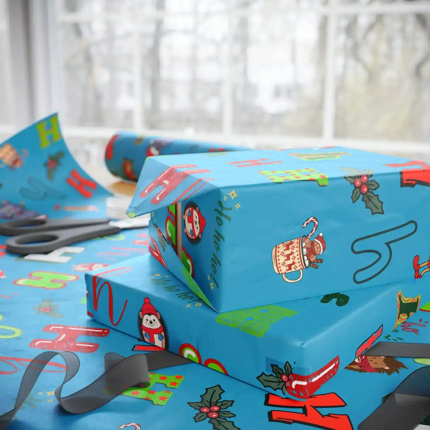 "H" Christmas Wrapping Paper – Alphabet Gift Swap Collection