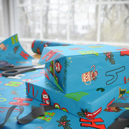 "H" Christmas Wrapping Paper – Alphabet Gift Swap Collection