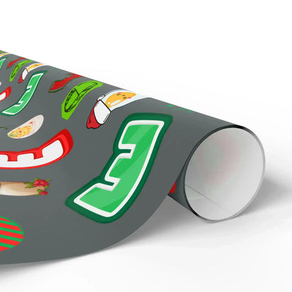 "E" Christmas Wrapping Paper – Alphabet Gift Swap Collection