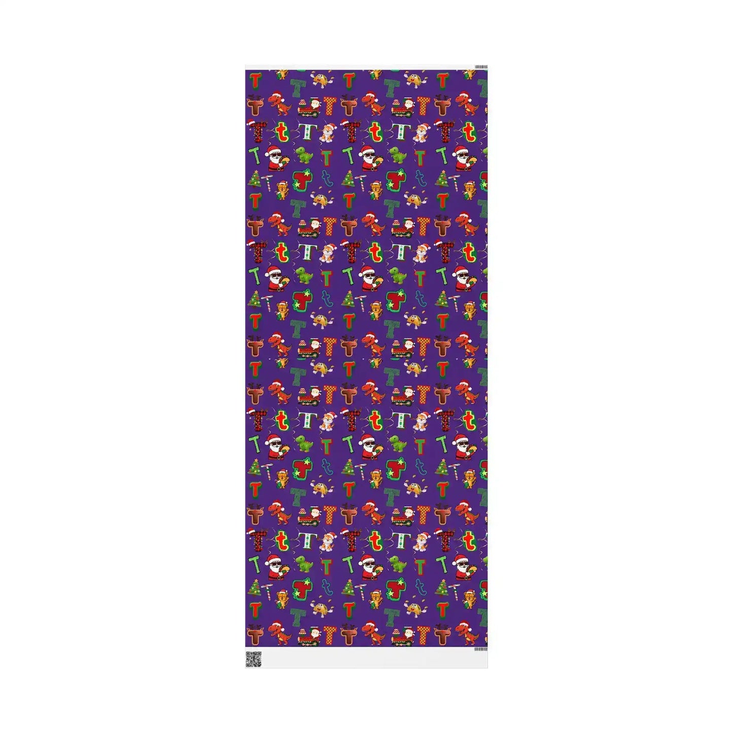 "T" Christmas Wrapping Paper – Alphabet Gift Swap Collection