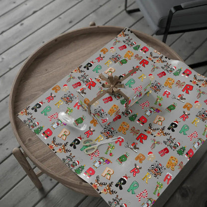 "R" Christmas Wrapping Paper – Alphabet Gift Swap Collection