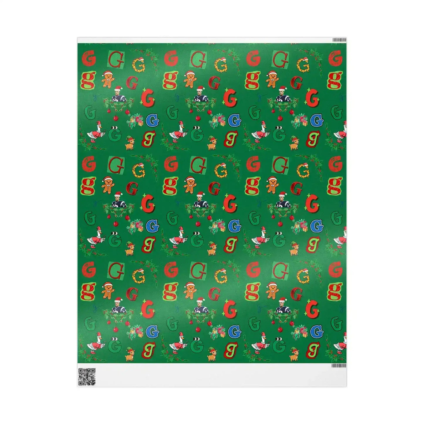 "G" Christmas Wrapping Paper – Alphabet Gift Swap Collection