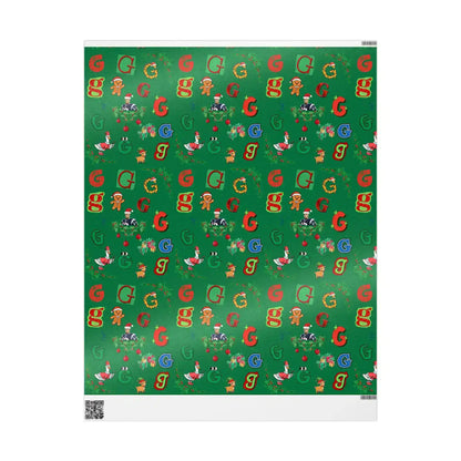 "G" Christmas Wrapping Paper – Alphabet Gift Swap Collection