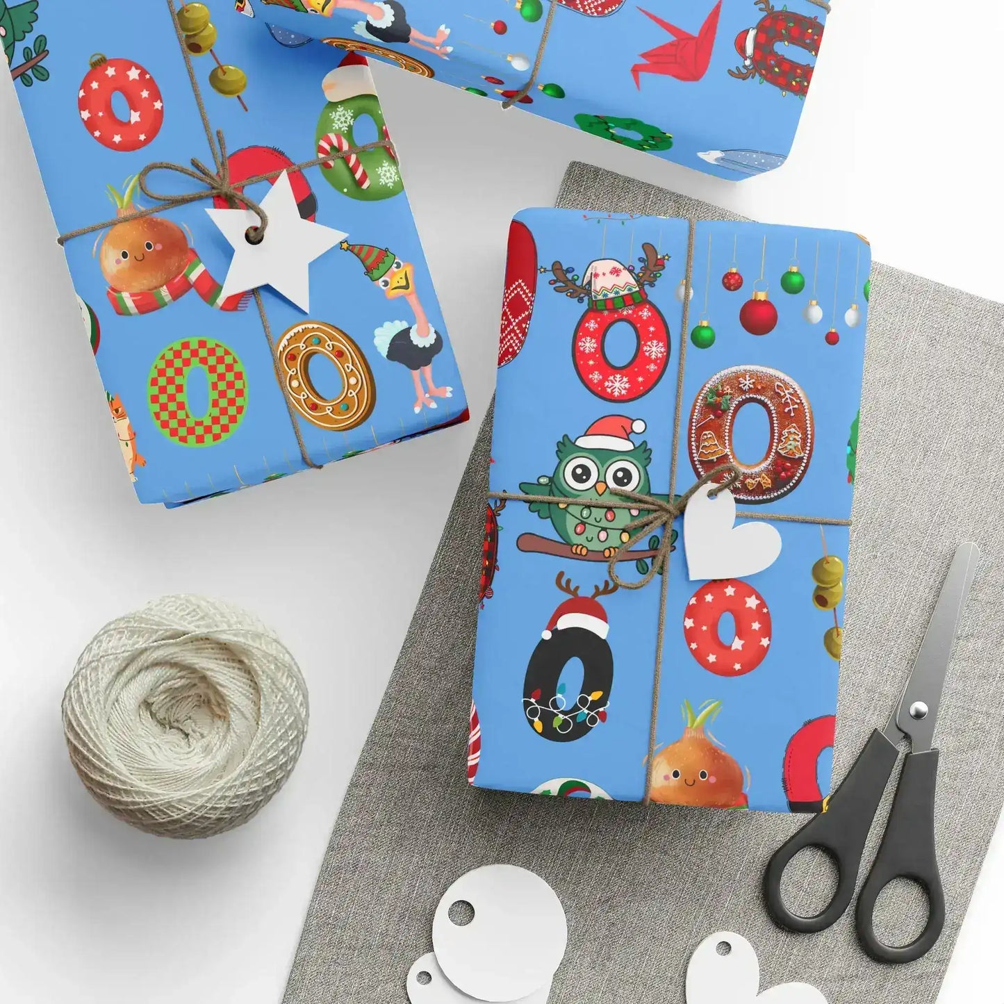 "O" Christmas Wrapping Paper – Alphabet Gift Swap Collection