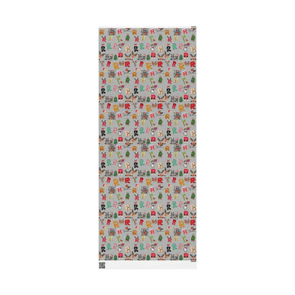 "R" Christmas Wrapping Paper – Alphabet Gift Swap Collection