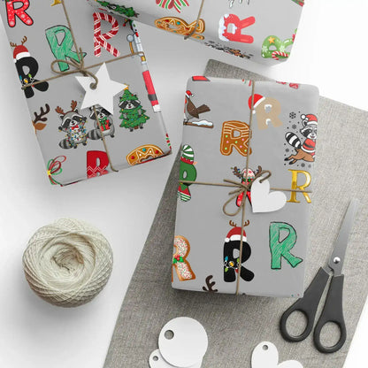 "R" Christmas Wrapping Paper – Alphabet Gift Swap Collection