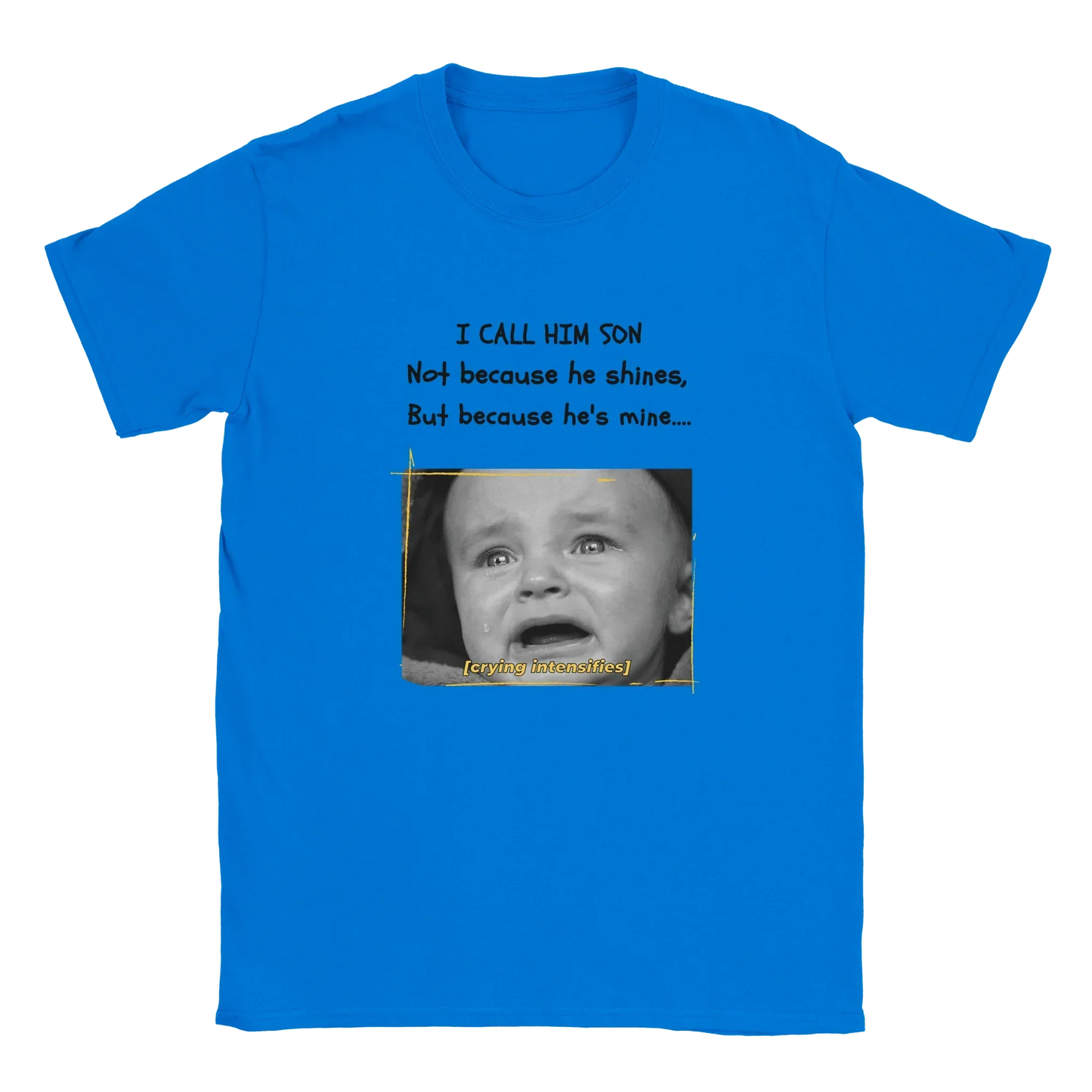 Dad Jokes - Graphic Tee featuring crying baby and witty phrase.