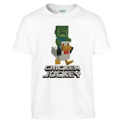 Chicken Jockey Minecraft Gaming Youth Tee - Cady Creations
