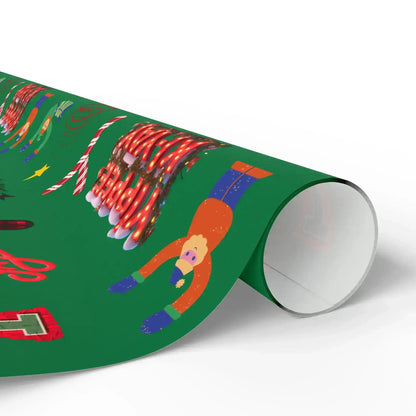 "Y" Yippee-Ki-Yay Christmas Wrapping Paper – Alphabet Gift Swap Collection