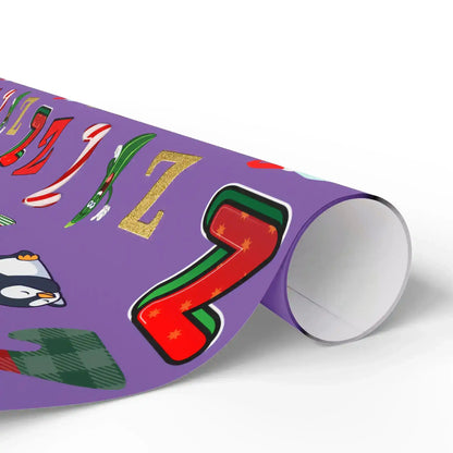 "Z" Zombie Santa Christmas Wrapping Paper – Alphabet Gift Swap Collection