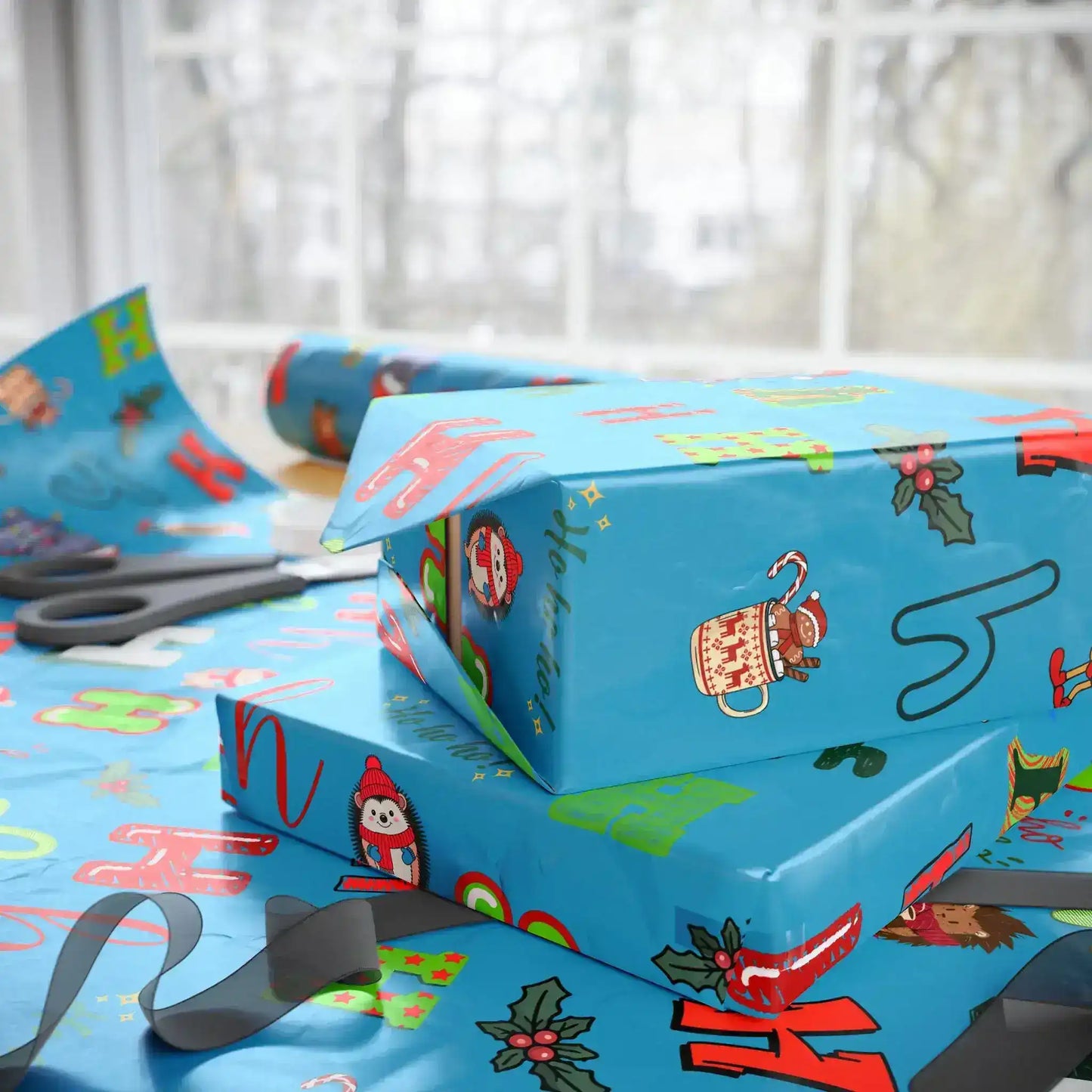 "H" Christmas Wrapping Paper – Alphabet Gift Swap Collection