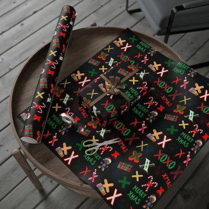 "X" Christmas Wrapping Paper – Alphabet Gift Swap Collection