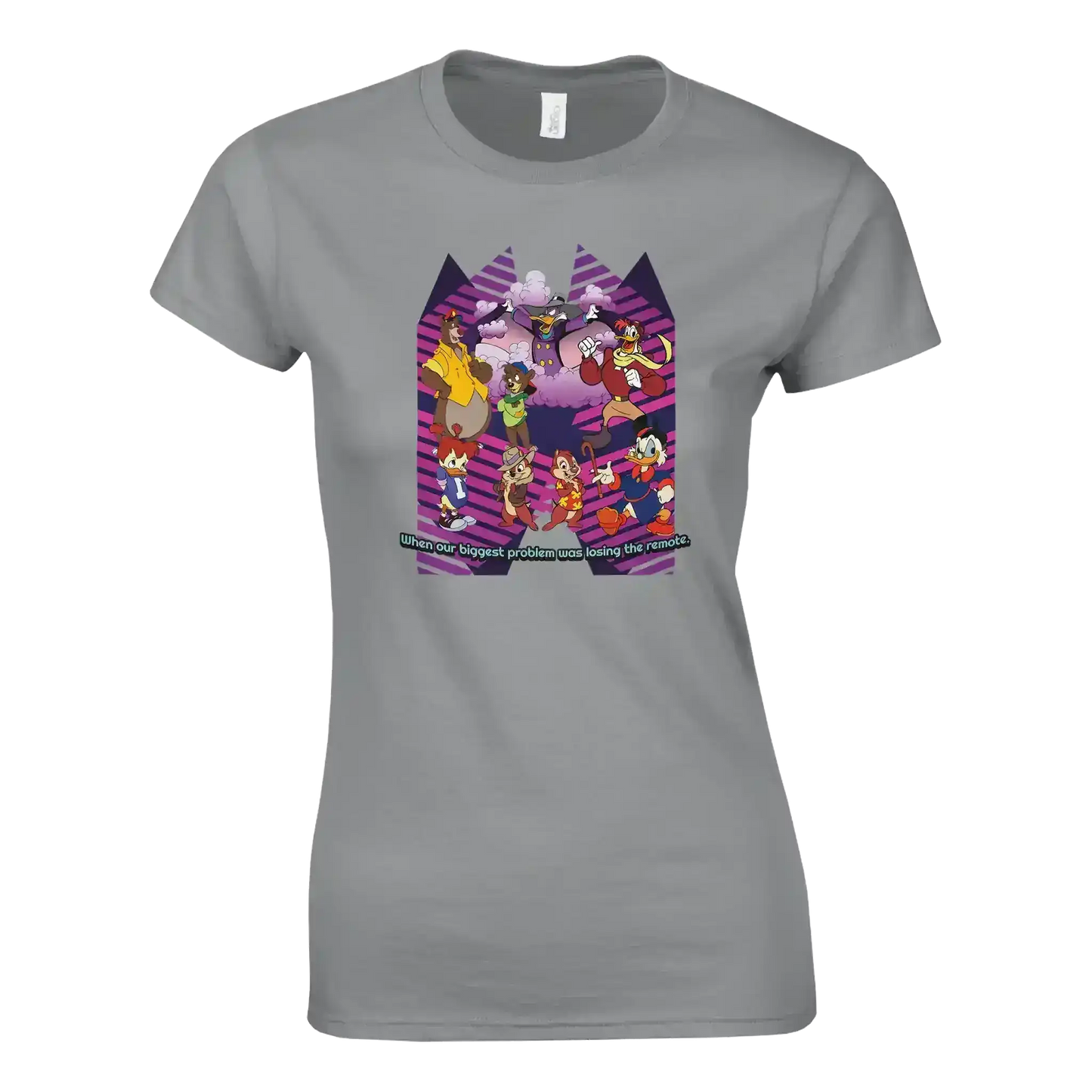 When Our Biggest Problem Was Losing The Remote Fitted Tee - Cady Creations