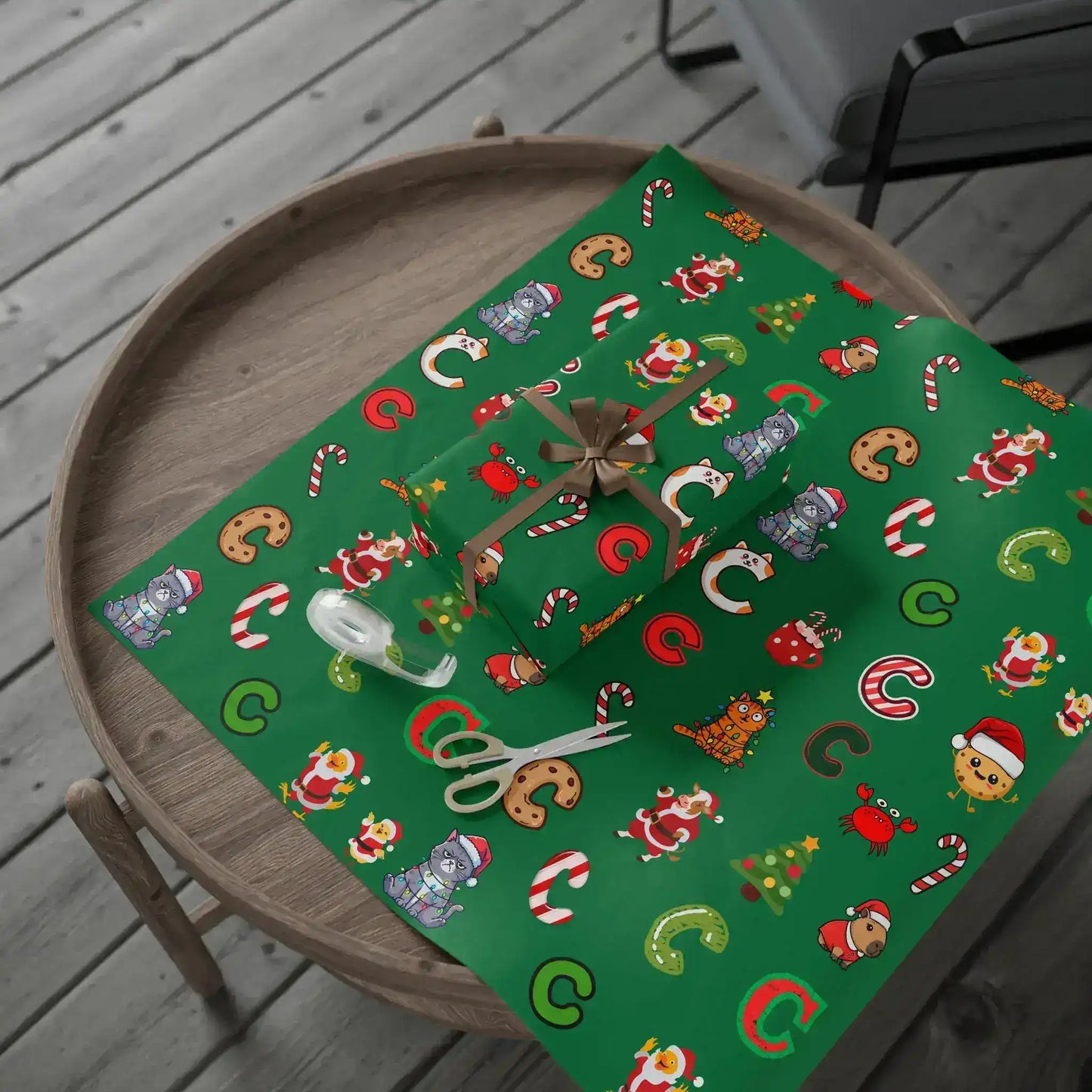 "C" Christmas Wrapping Paper – Alphabet Gift Swap Collection
