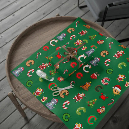 "C" Christmas Wrapping Paper – Alphabet Gift Swap Collection